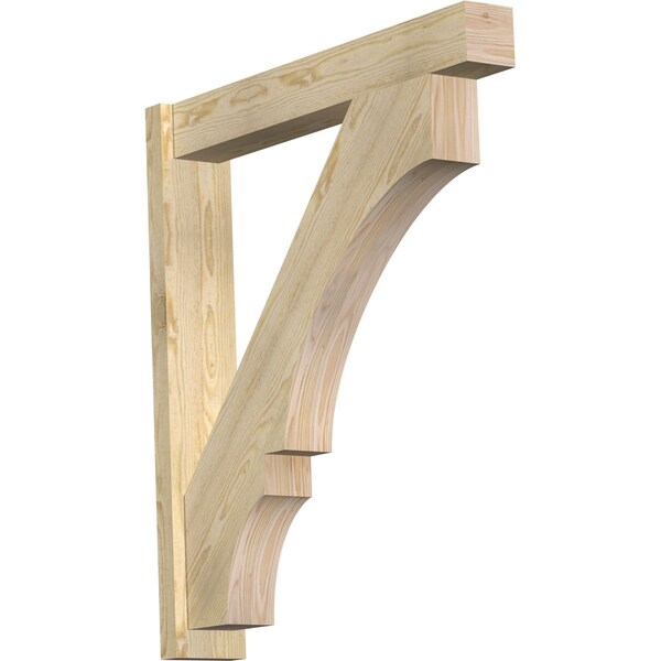 Ekena Millwork Balboa Block Rough Sawn Outlooker, Douglas Fir, 6"W x 36"D x 40"H OUT06X36X40BOA05RDF - main